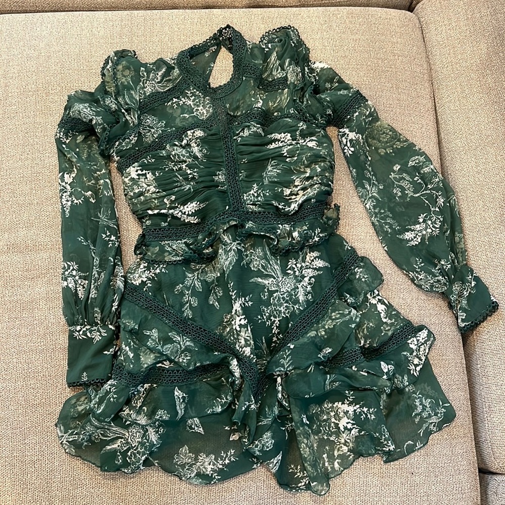 ASOS Design Green Lace Dress